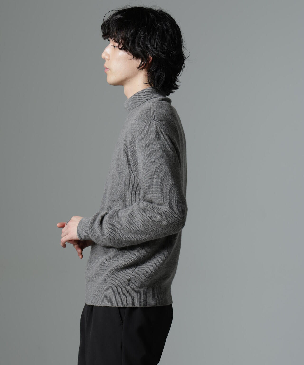 アンゴラミックスタートルニット 6724222255