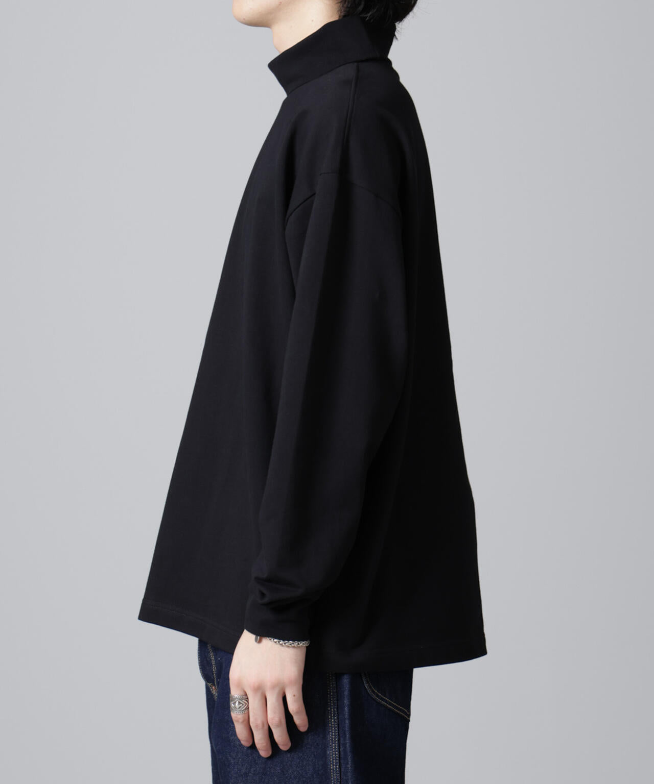 タートルカットミニ裏毛Tシャツ 長袖 6724223235
