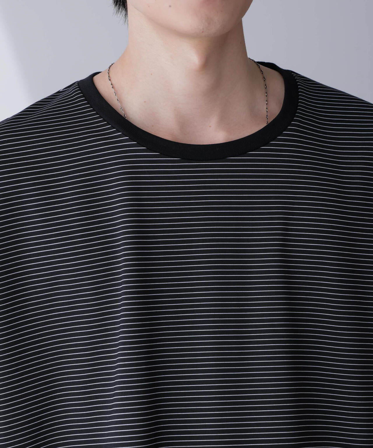 ビッグシルエットボーダーTシャツ 半袖 6724224204