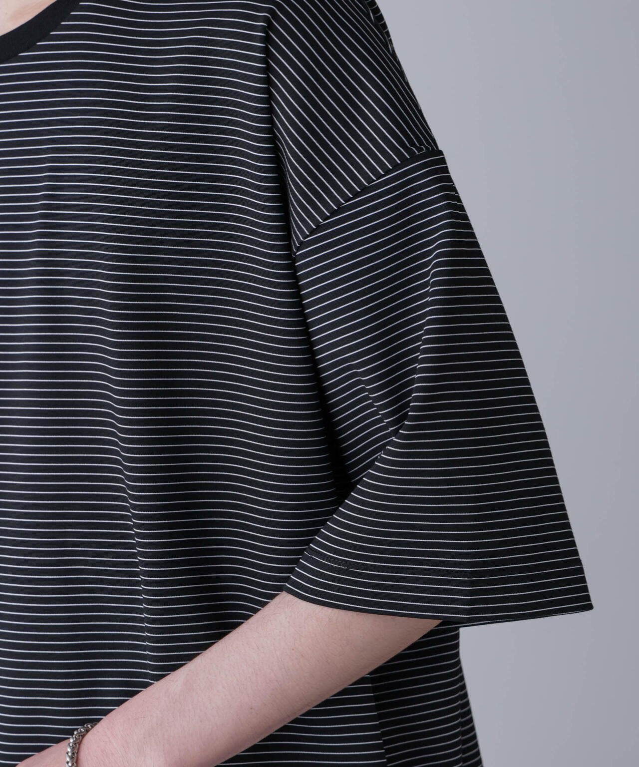 ビッグシルエットボーダーTシャツ 半袖 6724224204