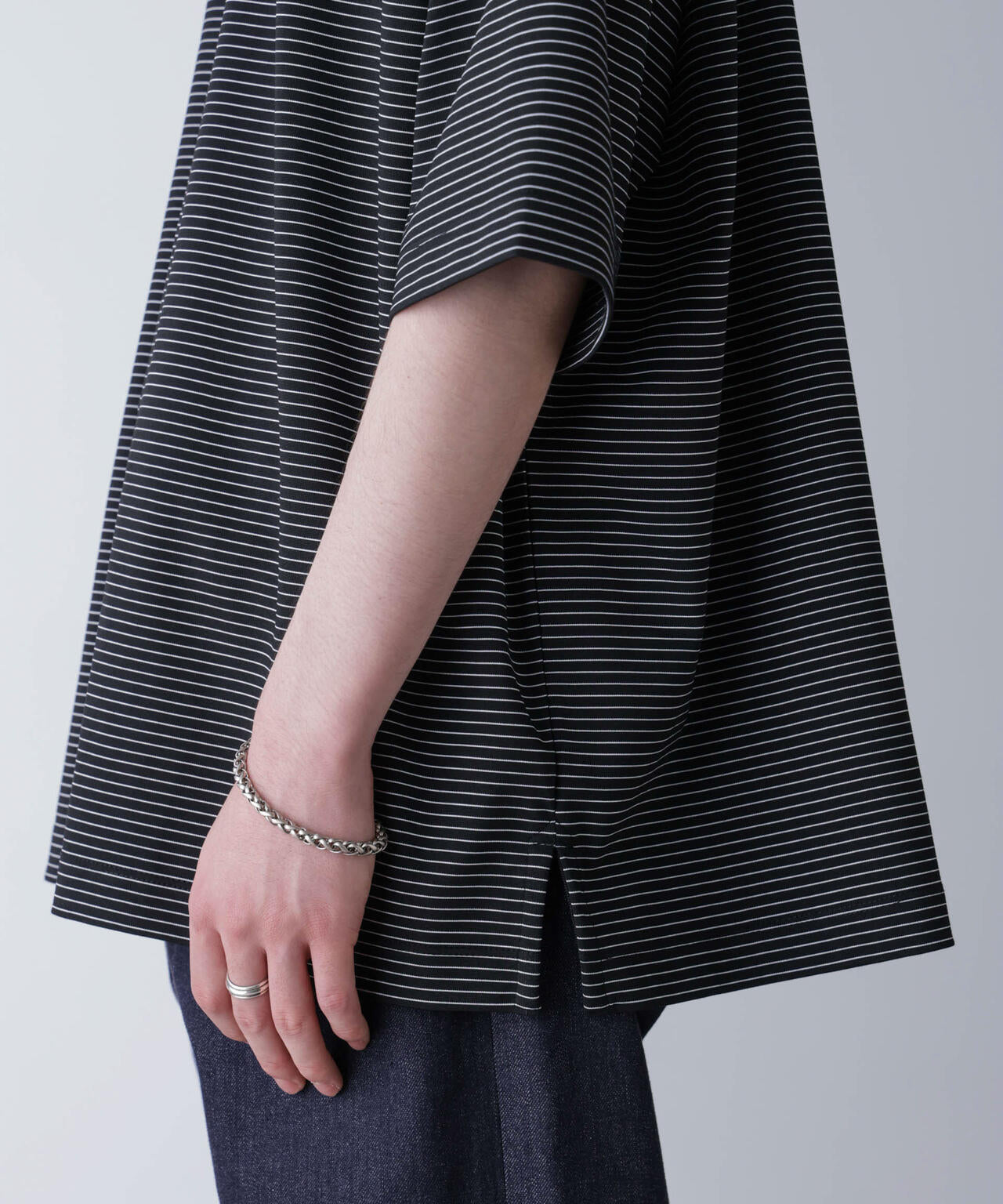 ビッグシルエットボーダーTシャツ 半袖 6724224204