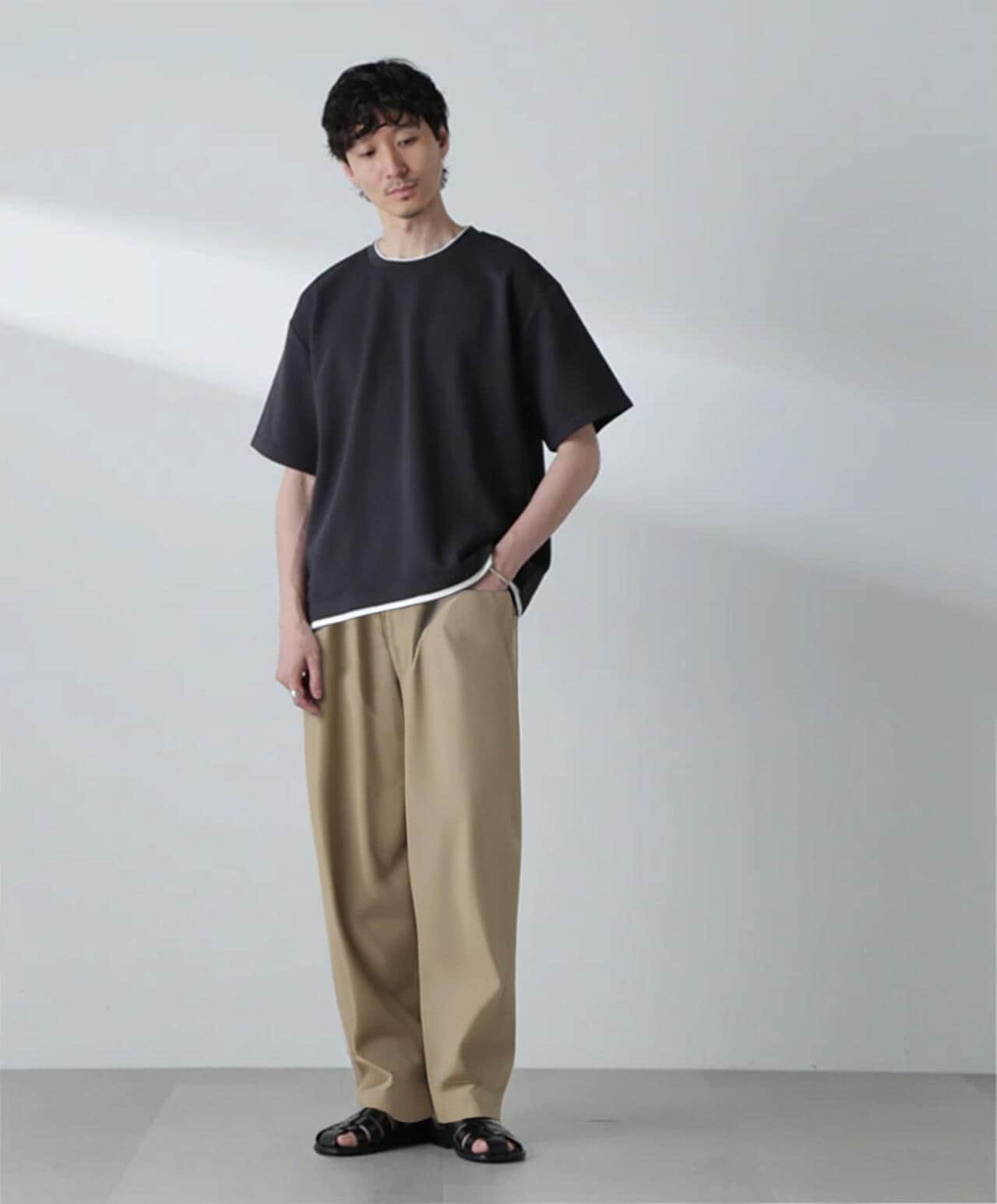 ガーターフェイクレイヤードTシャツ 半袖 6724224223