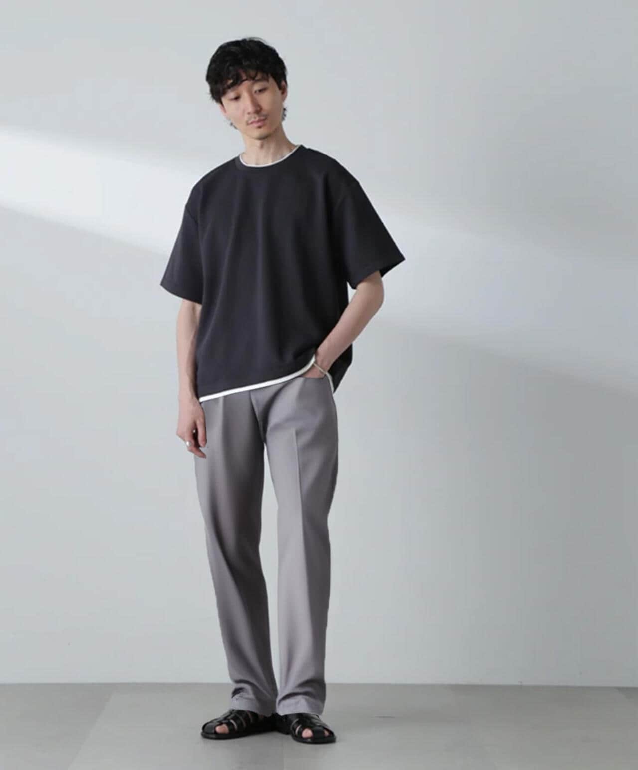 ガーターフェイクレイヤードTシャツ 半袖 6724224223
