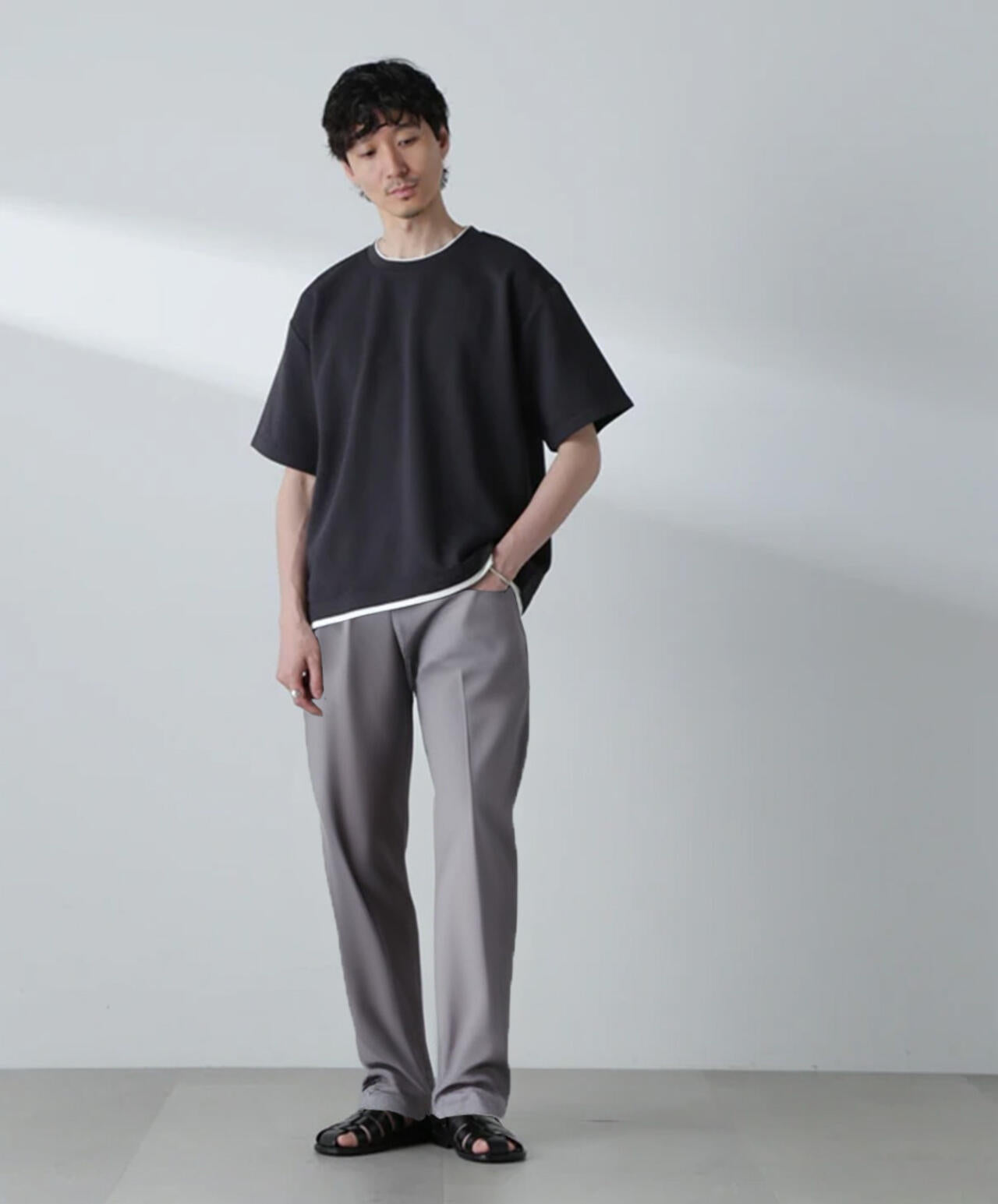 ガーターフェイクレイヤードTシャツ 半袖 6724224223