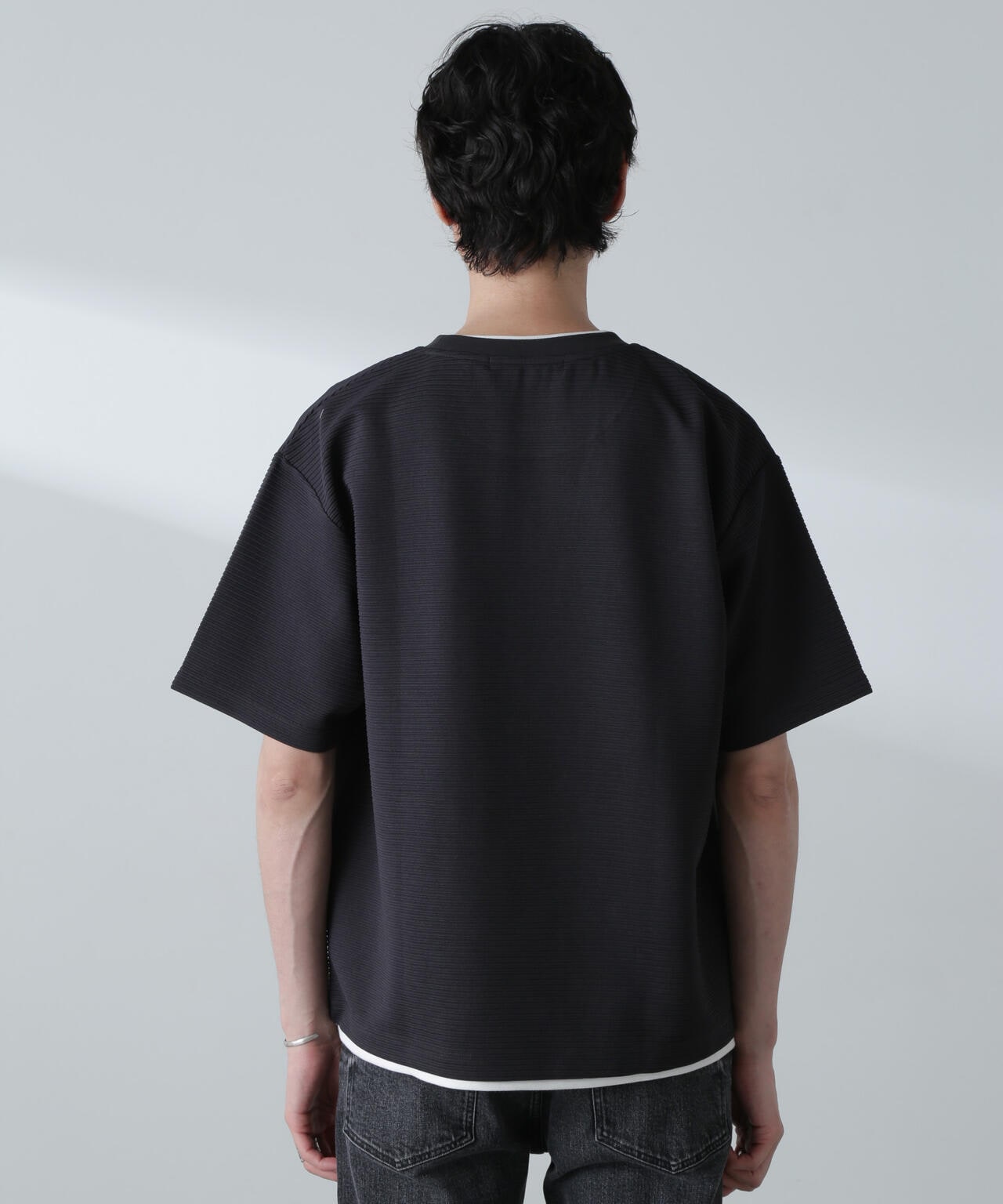 ガーターフェイクレイヤードTシャツ 半袖 6724224223