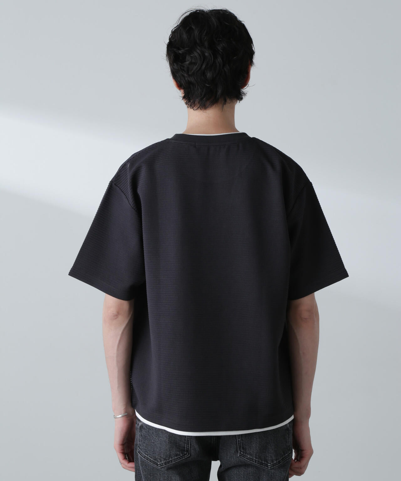 ガーターフェイクレイヤードTシャツ 半袖 6724224223