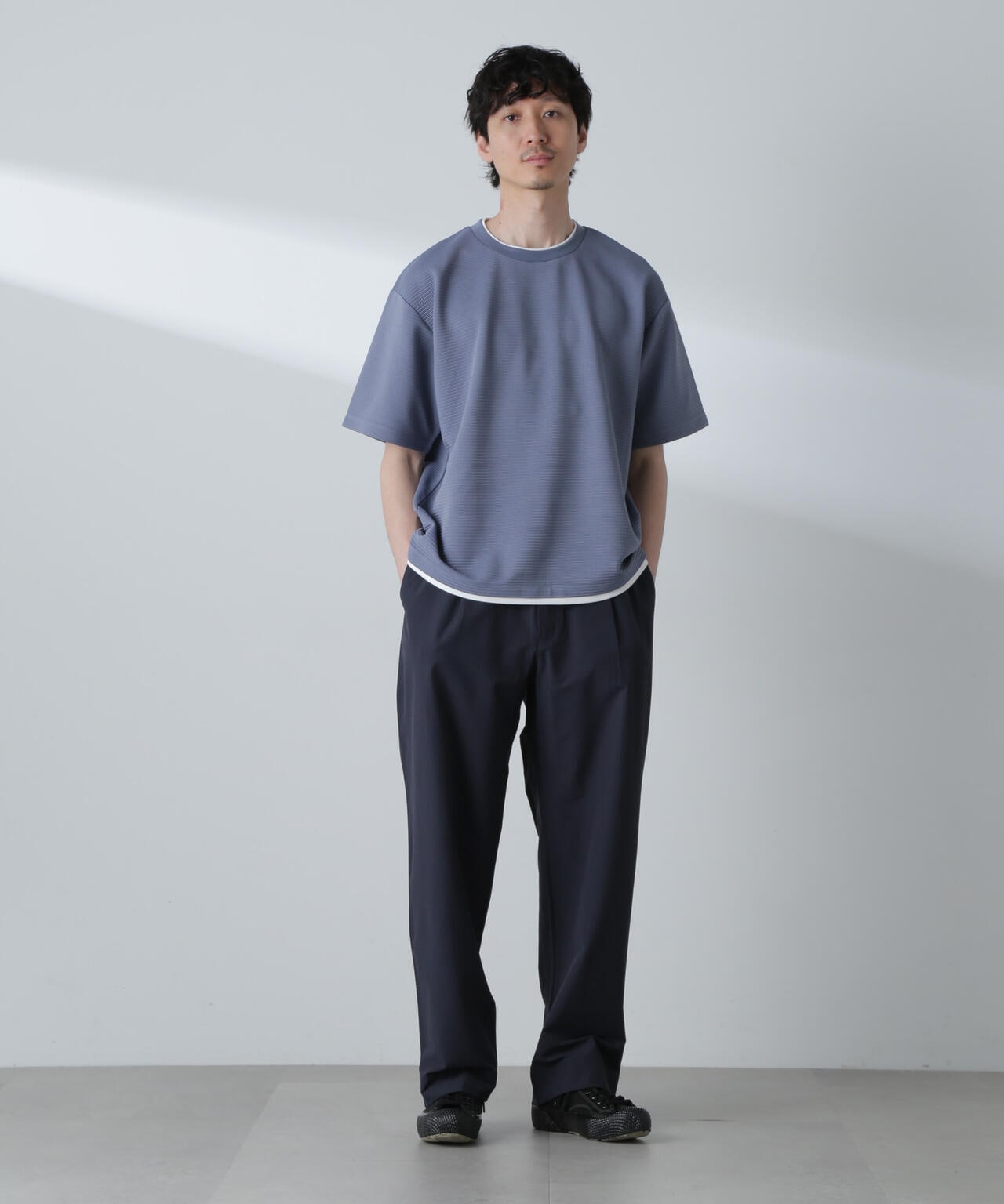 ガーターフェイクレイヤードTシャツ 半袖 6724224223