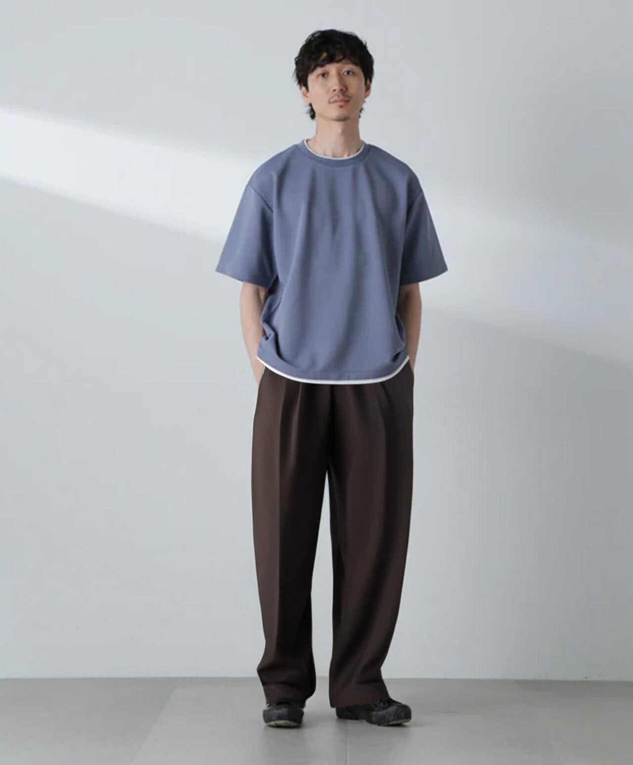 ガーターフェイクレイヤードTシャツ 半袖 6724224223