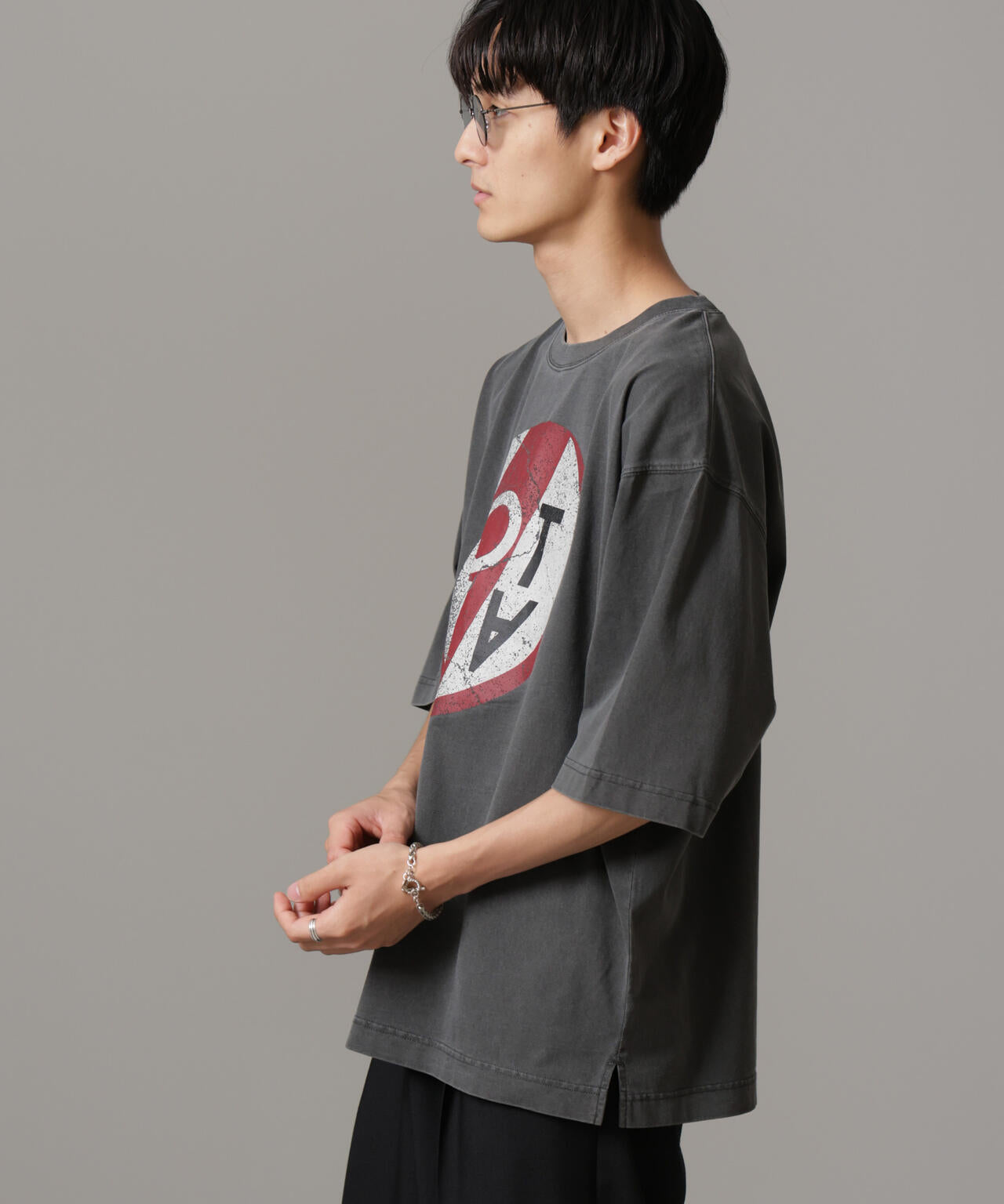 「NOT ALL」オーバーダイTシャツ 半袖 6724224227