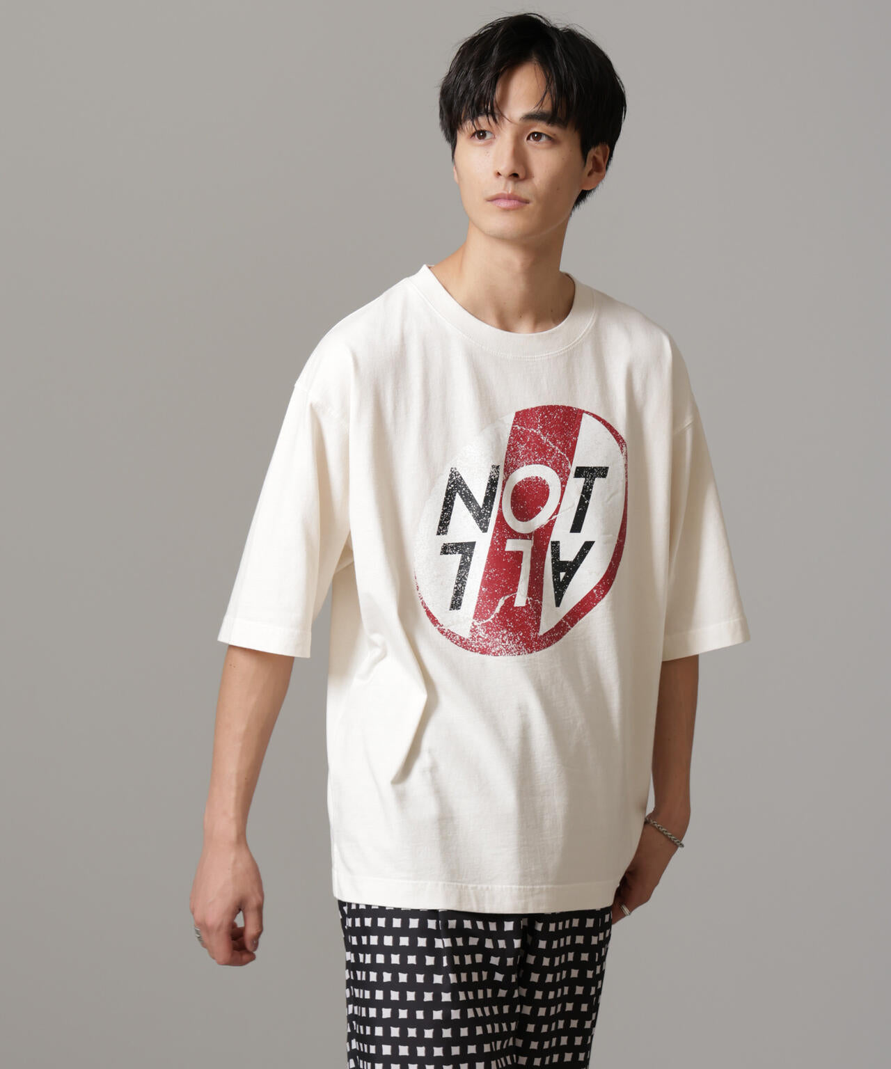「NOT ALL」オーバーダイTシャツ 半袖 6724224227