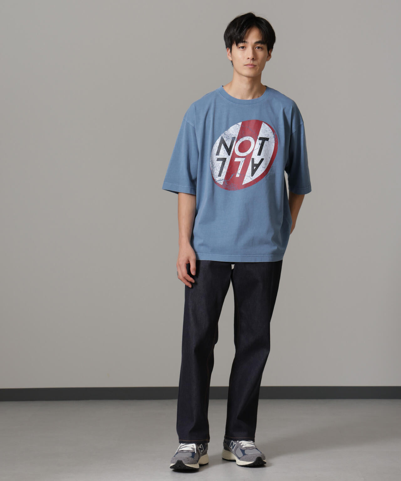 「NOT ALL」オーバーダイTシャツ 半袖 6724224227
