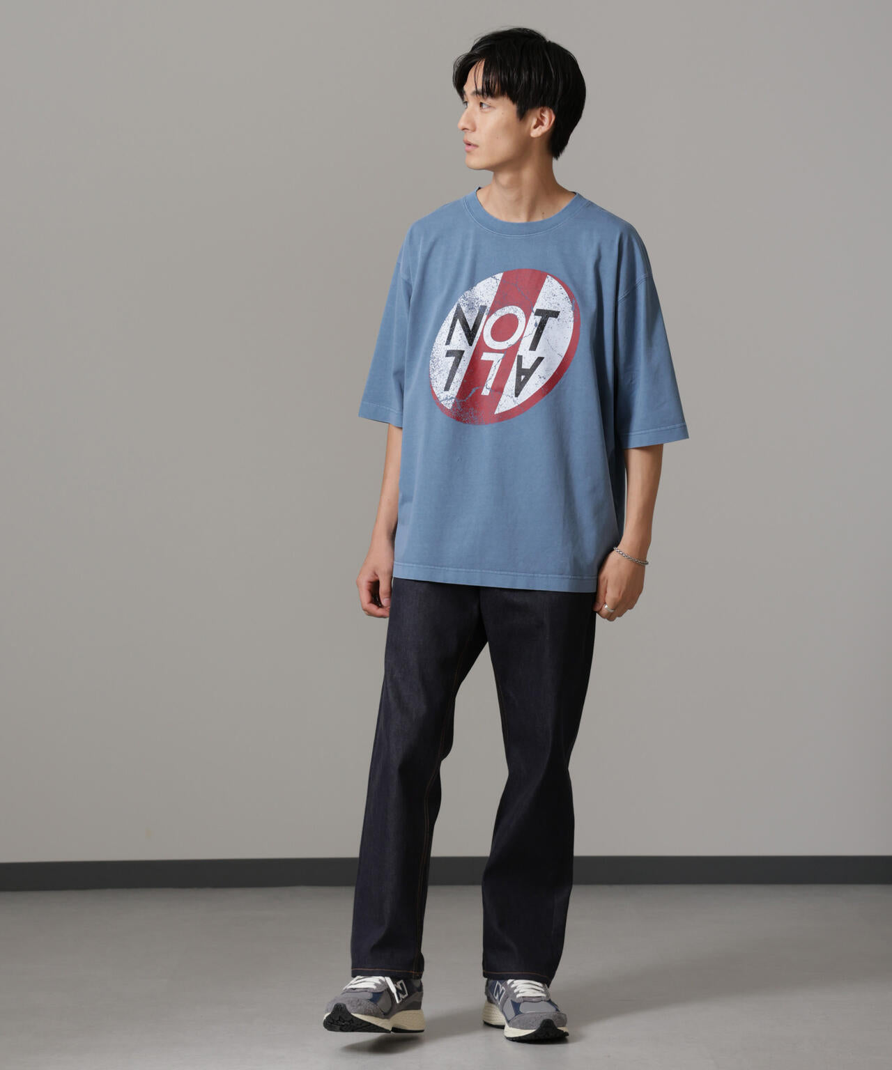 「NOT ALL」オーバーダイTシャツ 半袖 6724224227