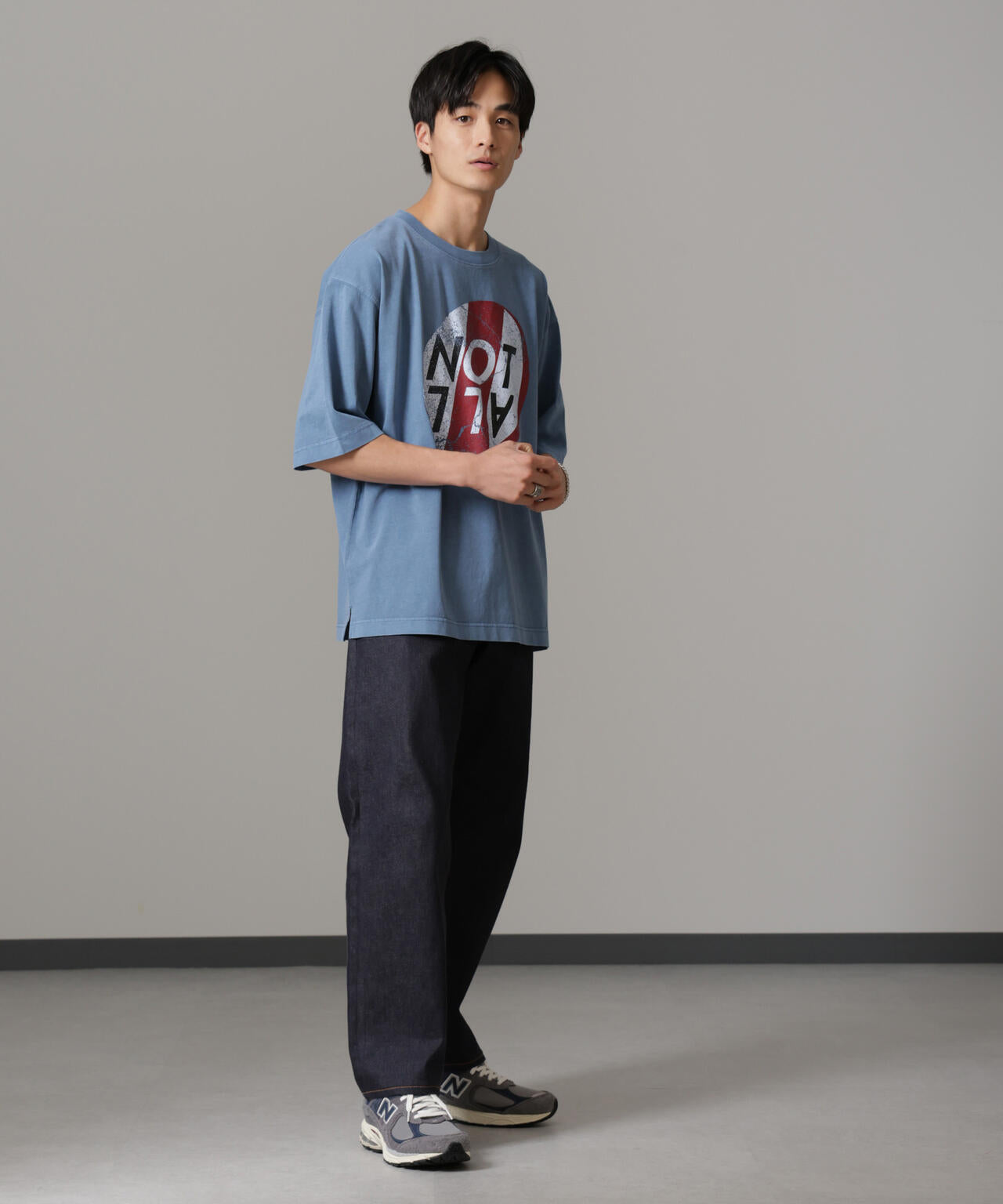 「NOT ALL」オーバーダイTシャツ 半袖 6724224227