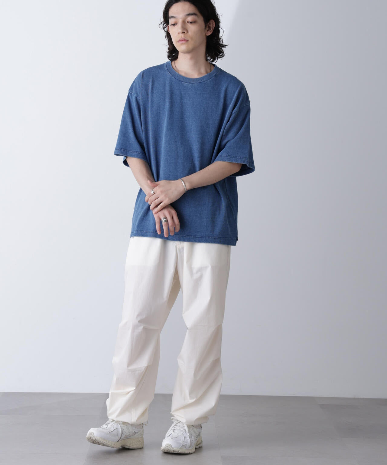 リラックスインディゴTシャツ 半袖 6724224231
