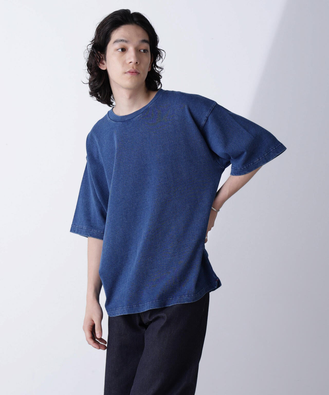 リラックスインディゴTシャツ 半袖 6724224231