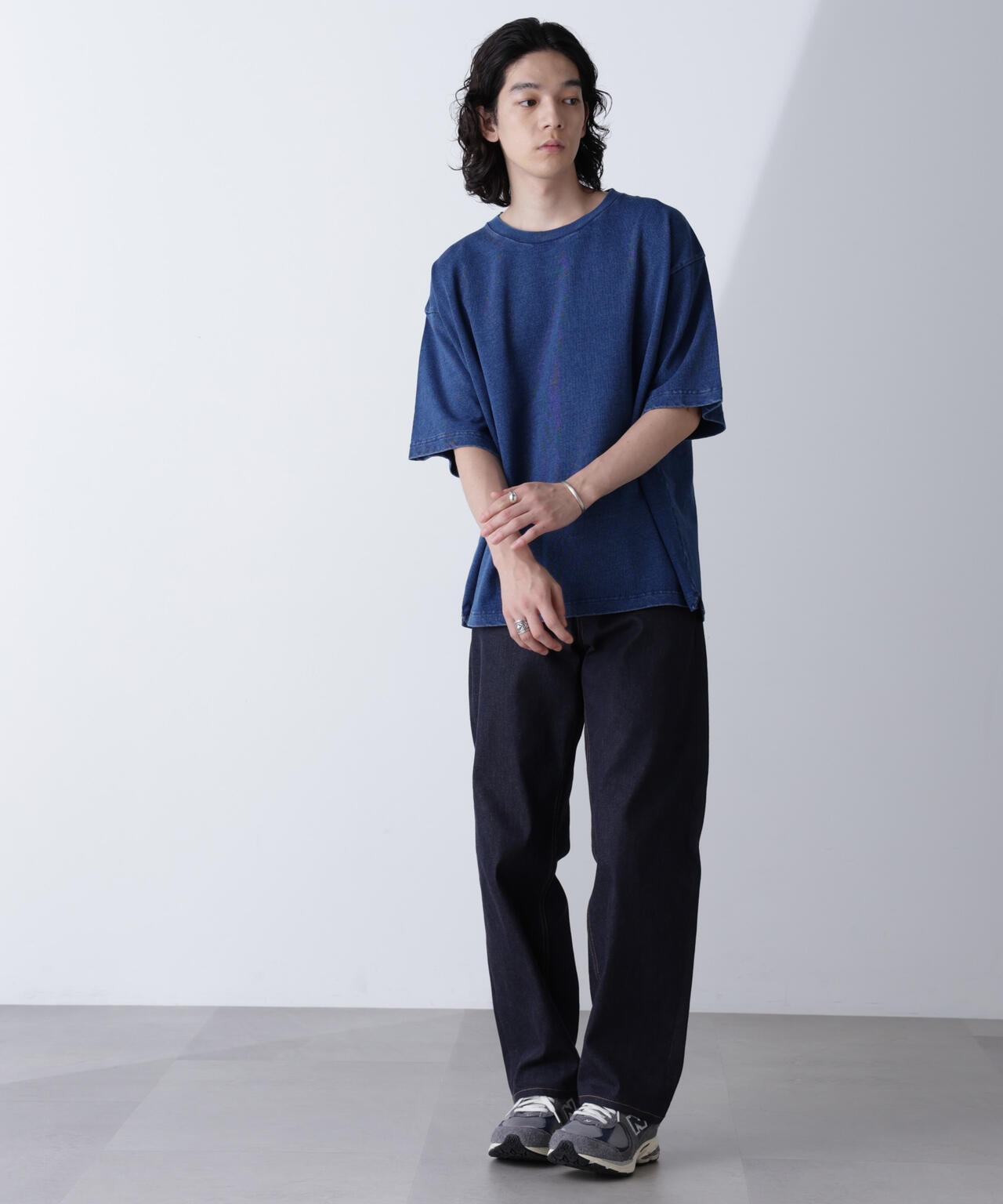 リラックスインディゴTシャツ 半袖 6724224231