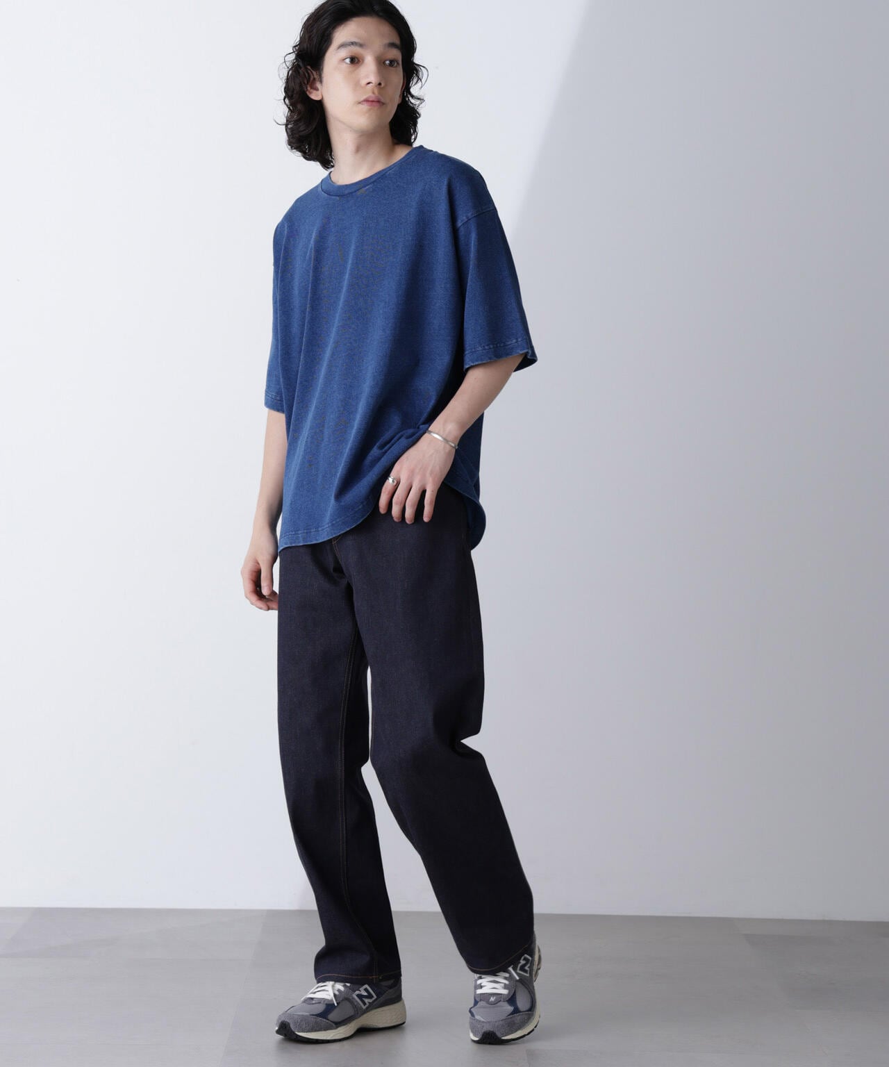 リラックスインディゴTシャツ 半袖 6724224231