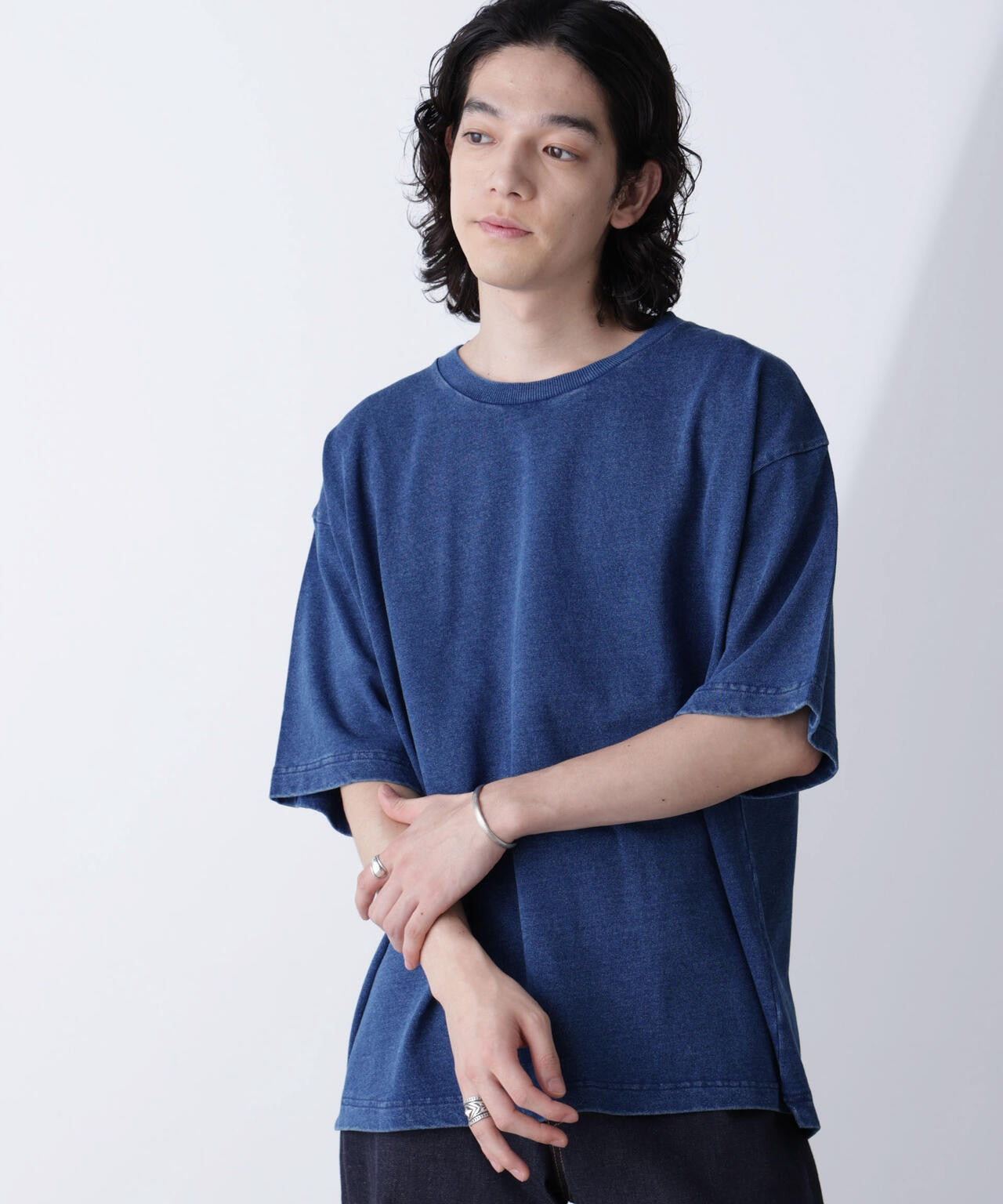 リラックスインディゴTシャツ 半袖 6724224231
