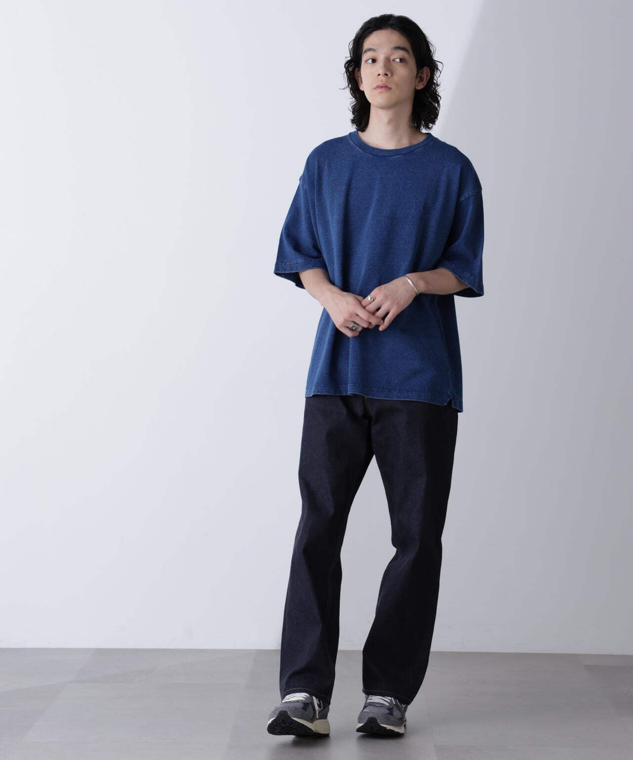 リラックスインディゴTシャツ 半袖 6724224231