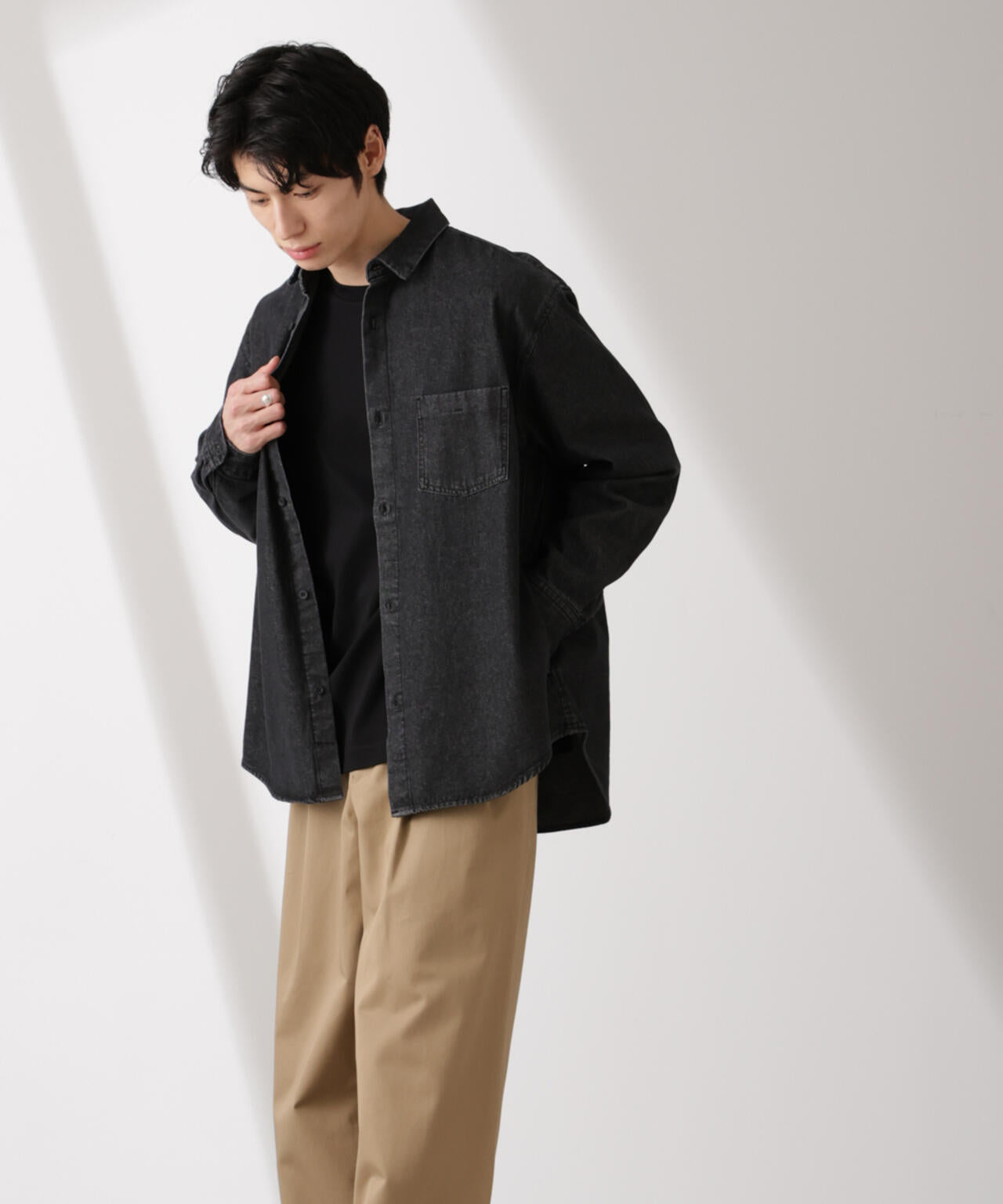 ライトオンスデニムシャツ 長袖 6725120205