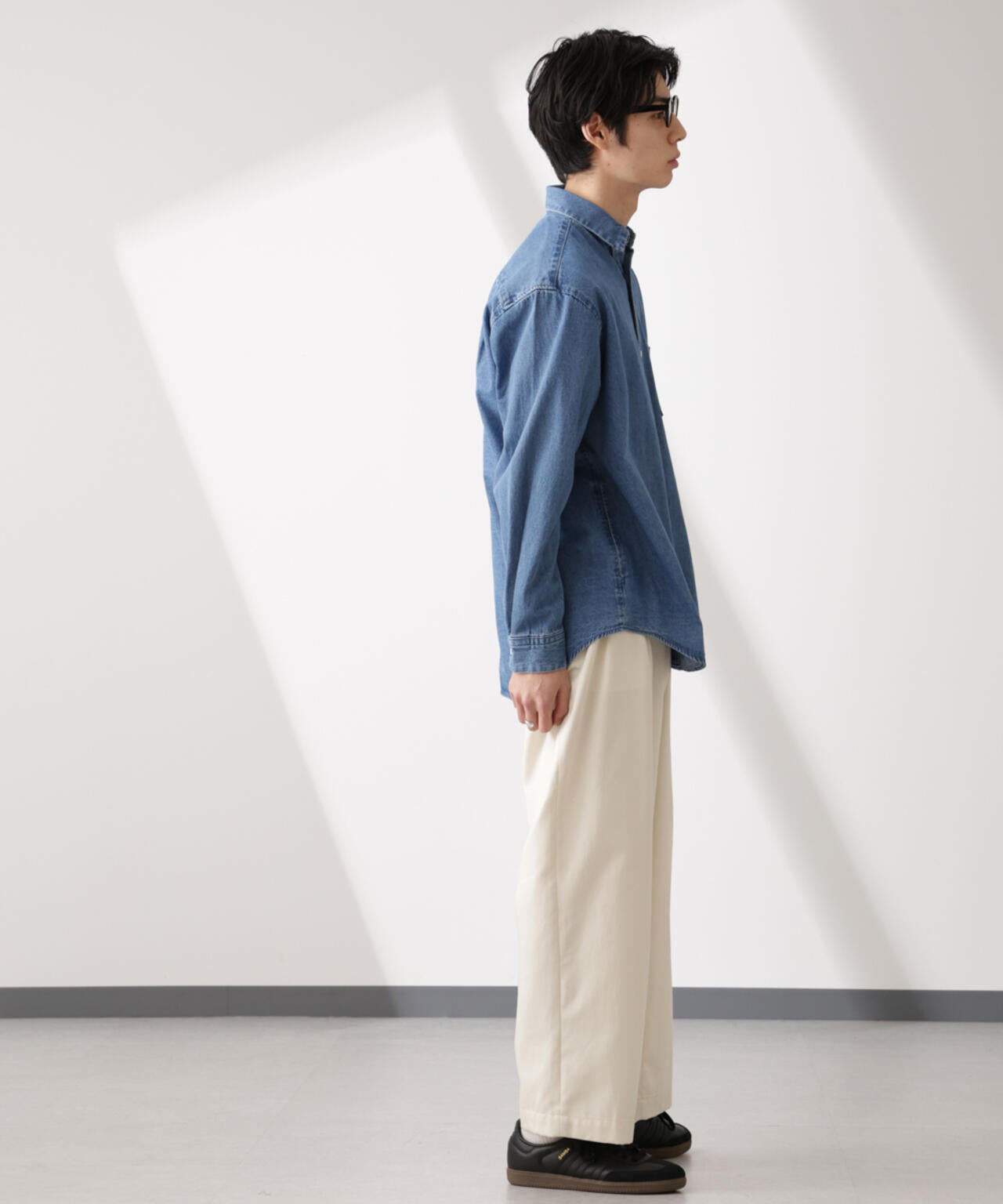 ライトオンスデニムシャツ 長袖 6725120205