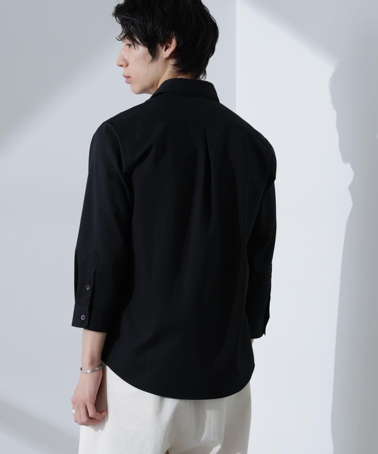 スタンダードレギュラーカラーシャツ/7分袖 6725121218