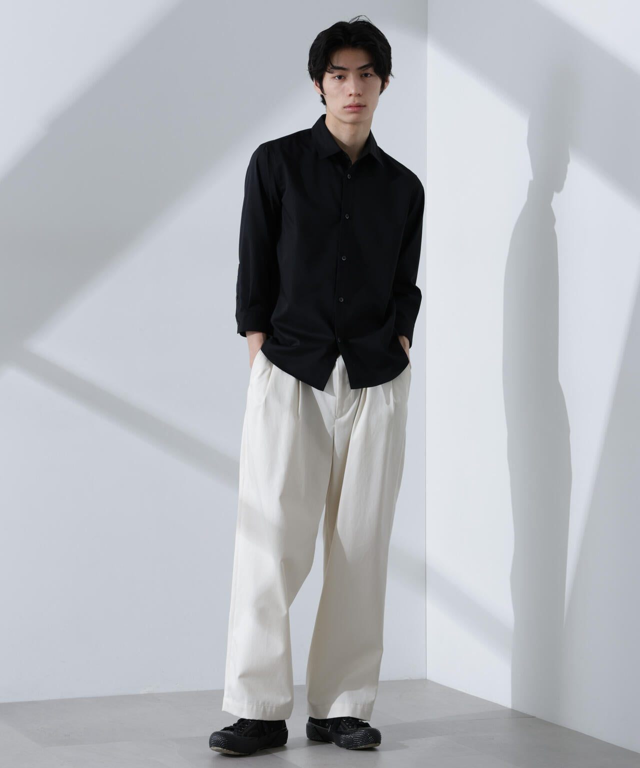 スタンダードレギュラーカラーシャツ/7分袖 6725121218