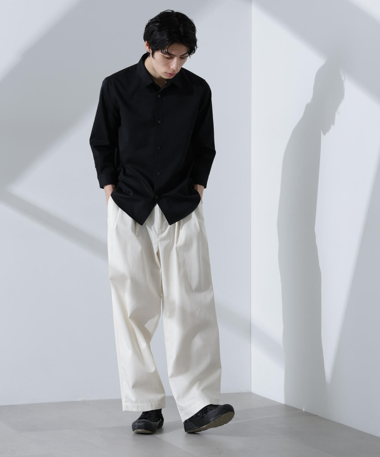 スタンダードレギュラーカラーシャツ/7分袖 6725121218