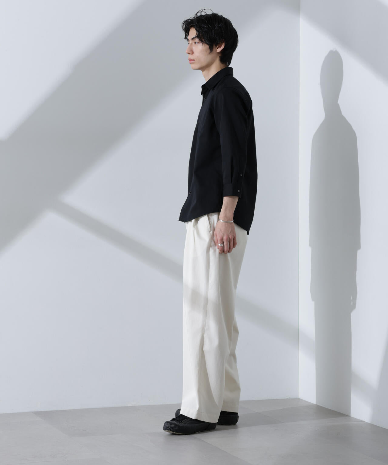 スタンダードレギュラーカラーシャツ/7分袖 6725121218