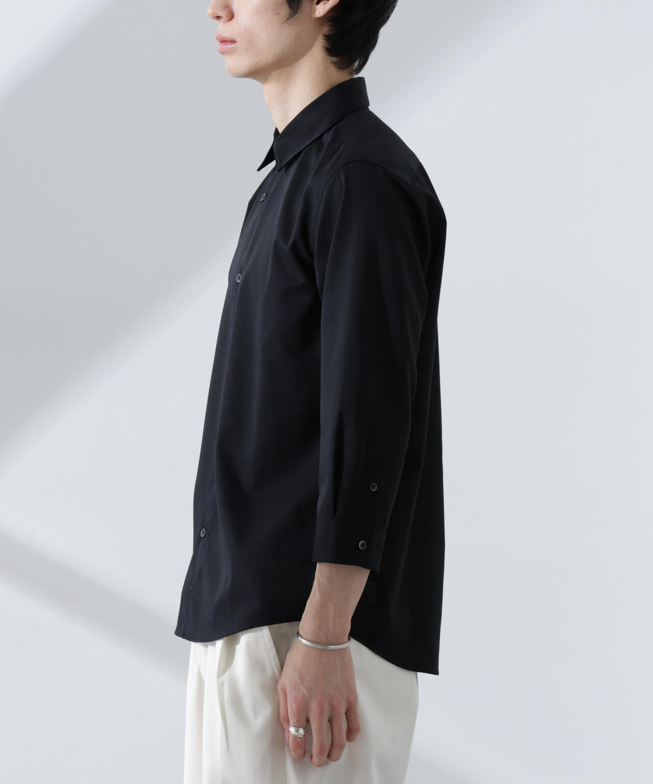 スタンダードレギュラーカラーシャツ/7分袖 6725121218