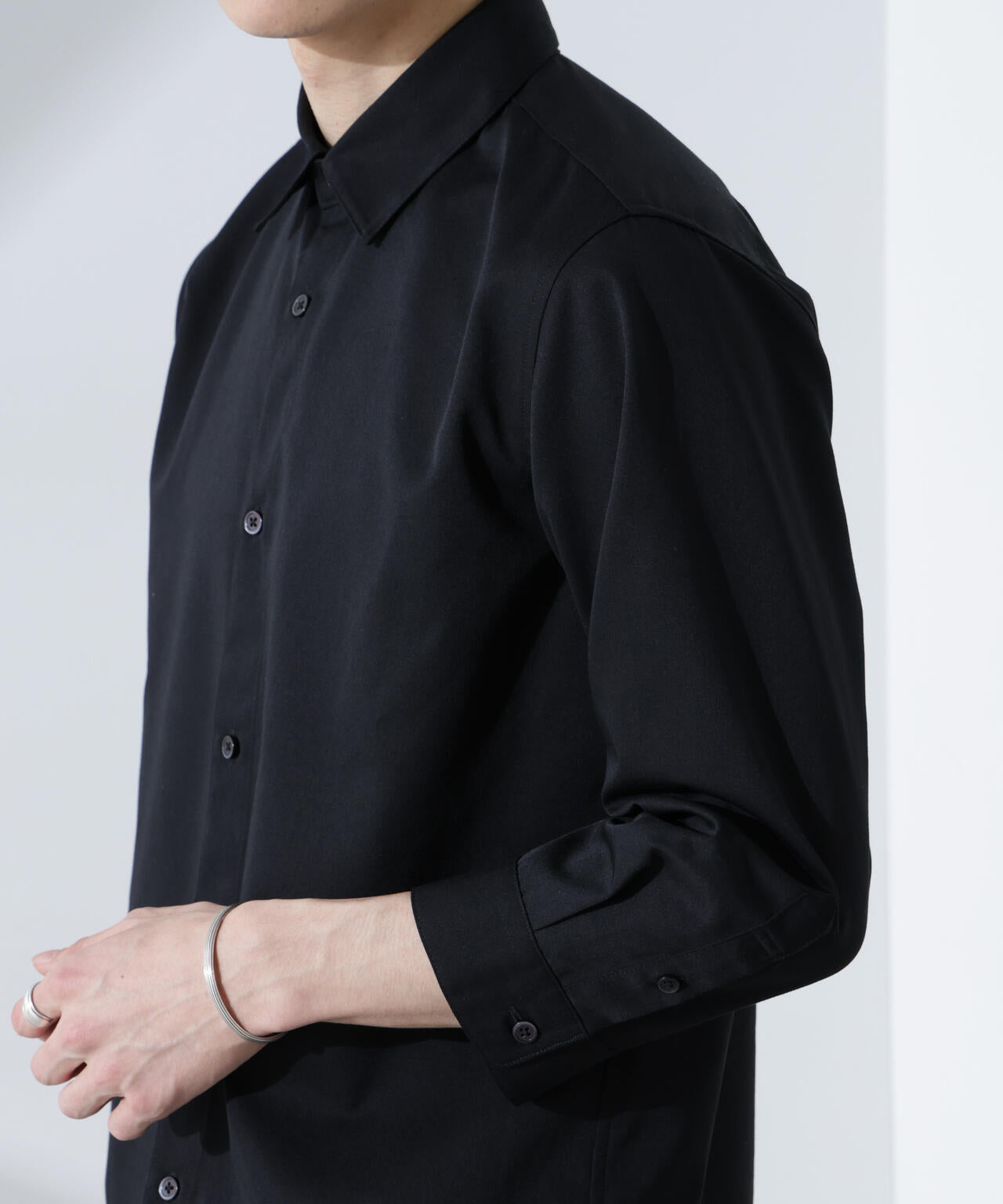 スタンダードレギュラーカラーシャツ/7分袖 6725121218