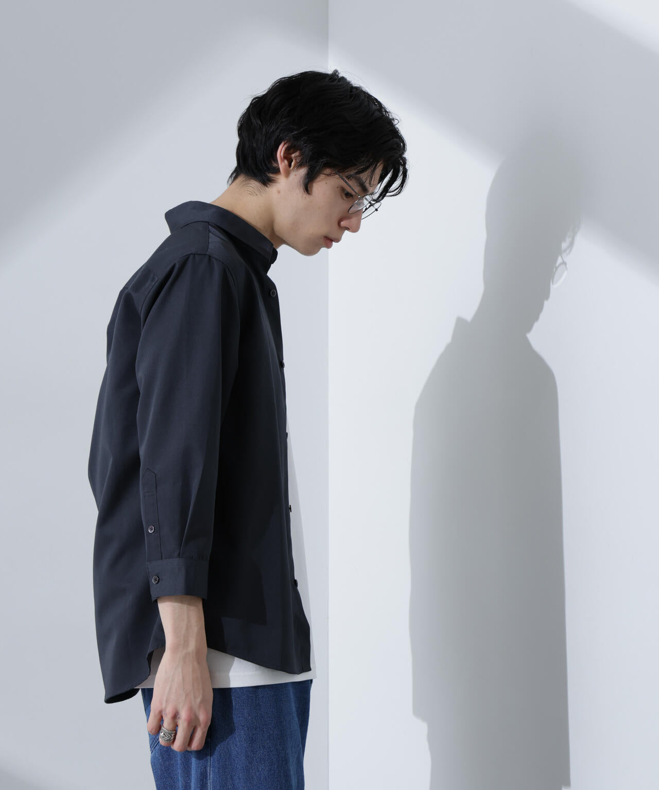 スタンダードレギュラーカラーシャツ/7分袖 6725121218