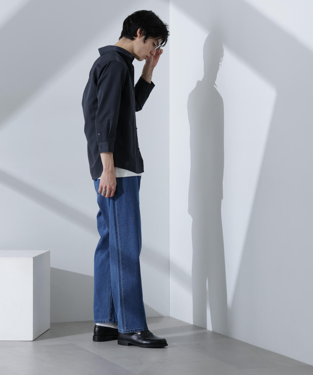 スタンダードレギュラーカラーシャツ/7分袖 6725121218