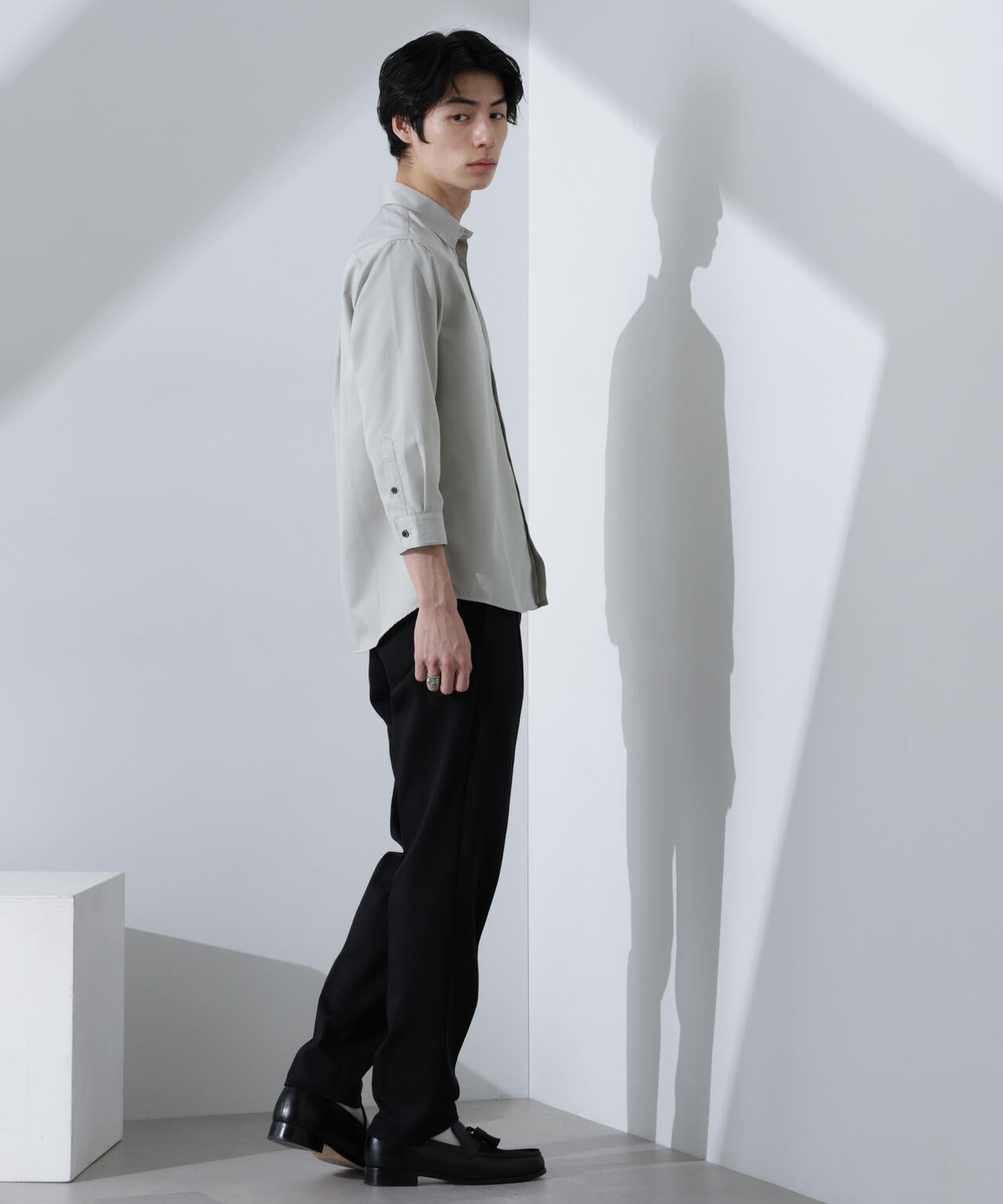 スタンダードレギュラーカラーシャツ/7分袖 6725121218