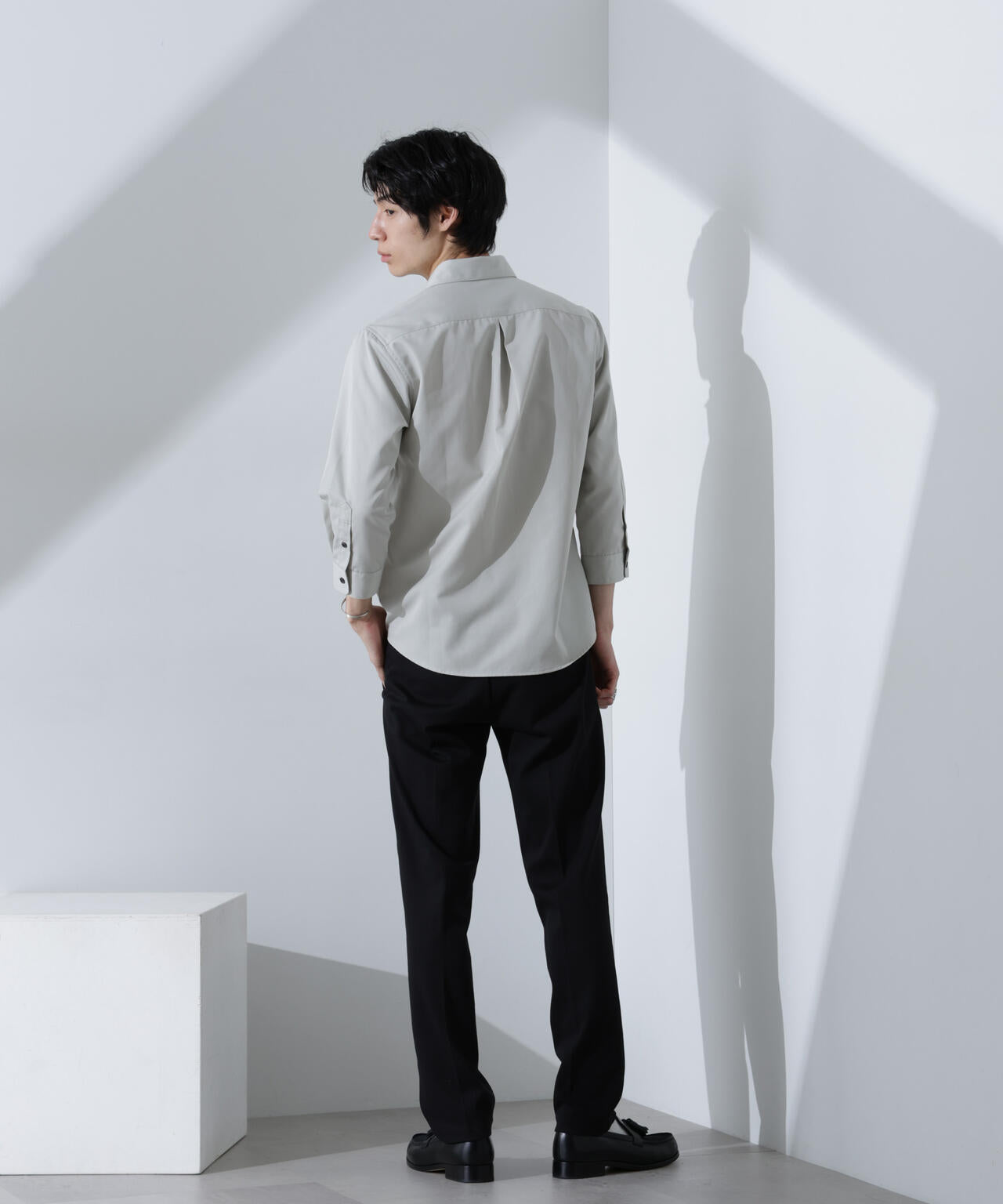 スタンダードレギュラーカラーシャツ/7分袖 6725121218