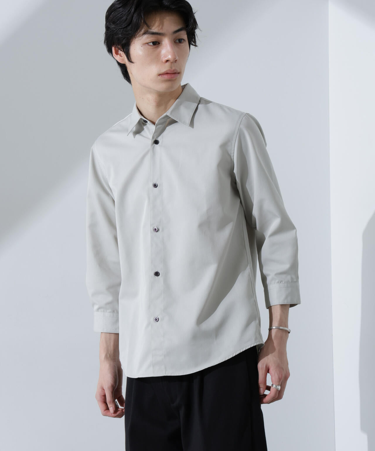 スタンダードレギュラーカラーシャツ/7分袖 6725121218