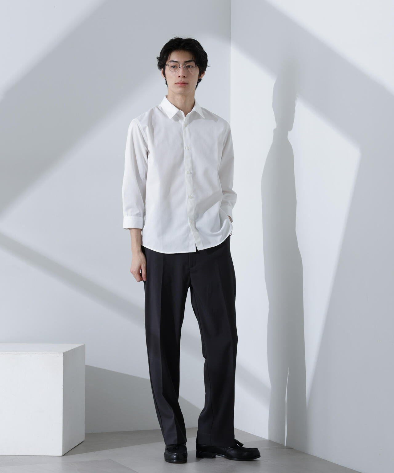 スタンダードレギュラーカラーシャツ/7分袖 6725121218