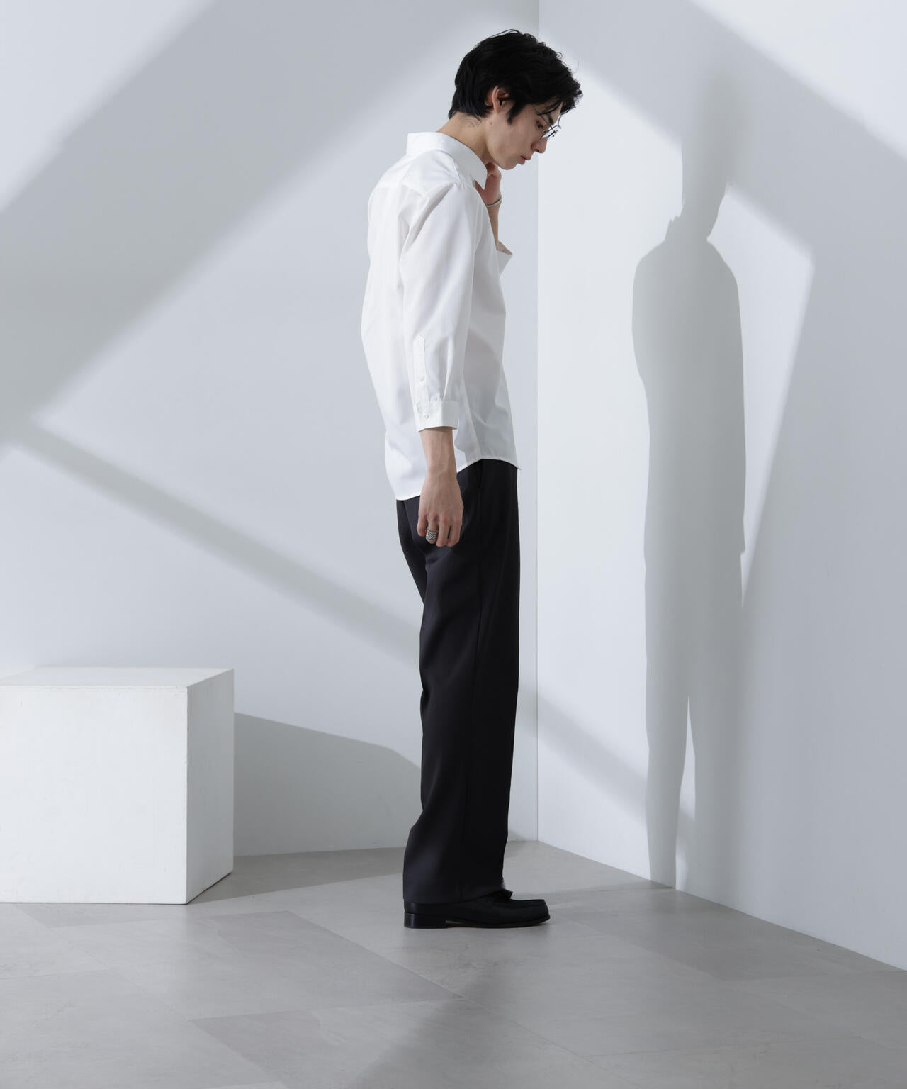 スタンダードレギュラーカラーシャツ/7分袖 6725121218