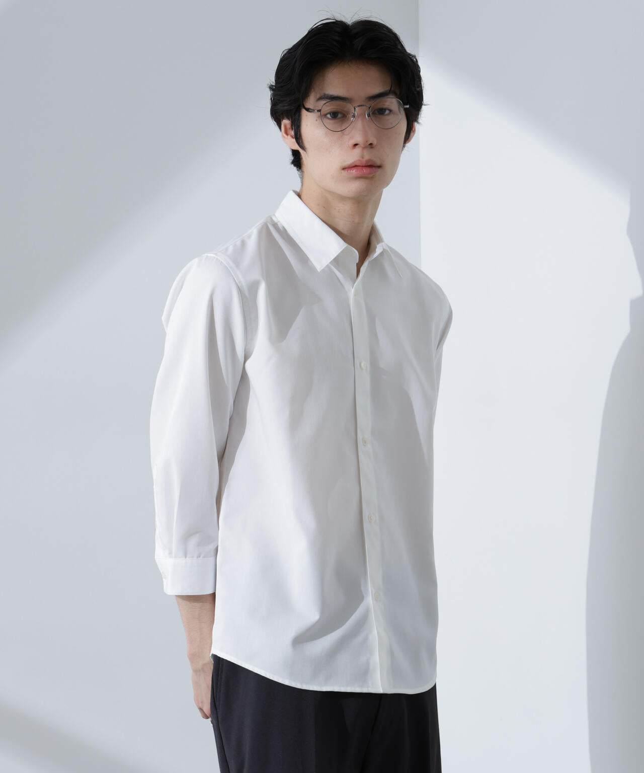 スタンダードレギュラーカラーシャツ/7分袖 6725121218