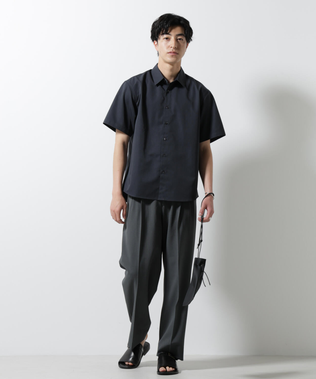 スタンダードレギュラーカラーシャツ/半袖 6725121227