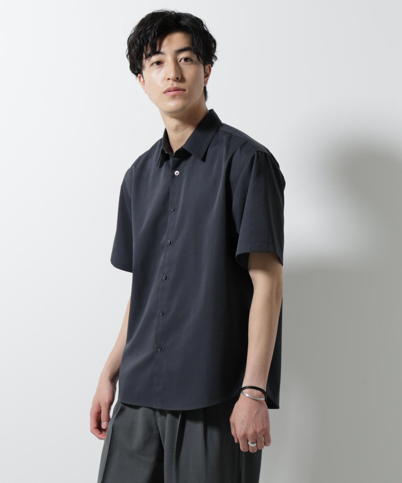 スタンダードレギュラーカラーシャツ/半袖 6725121227