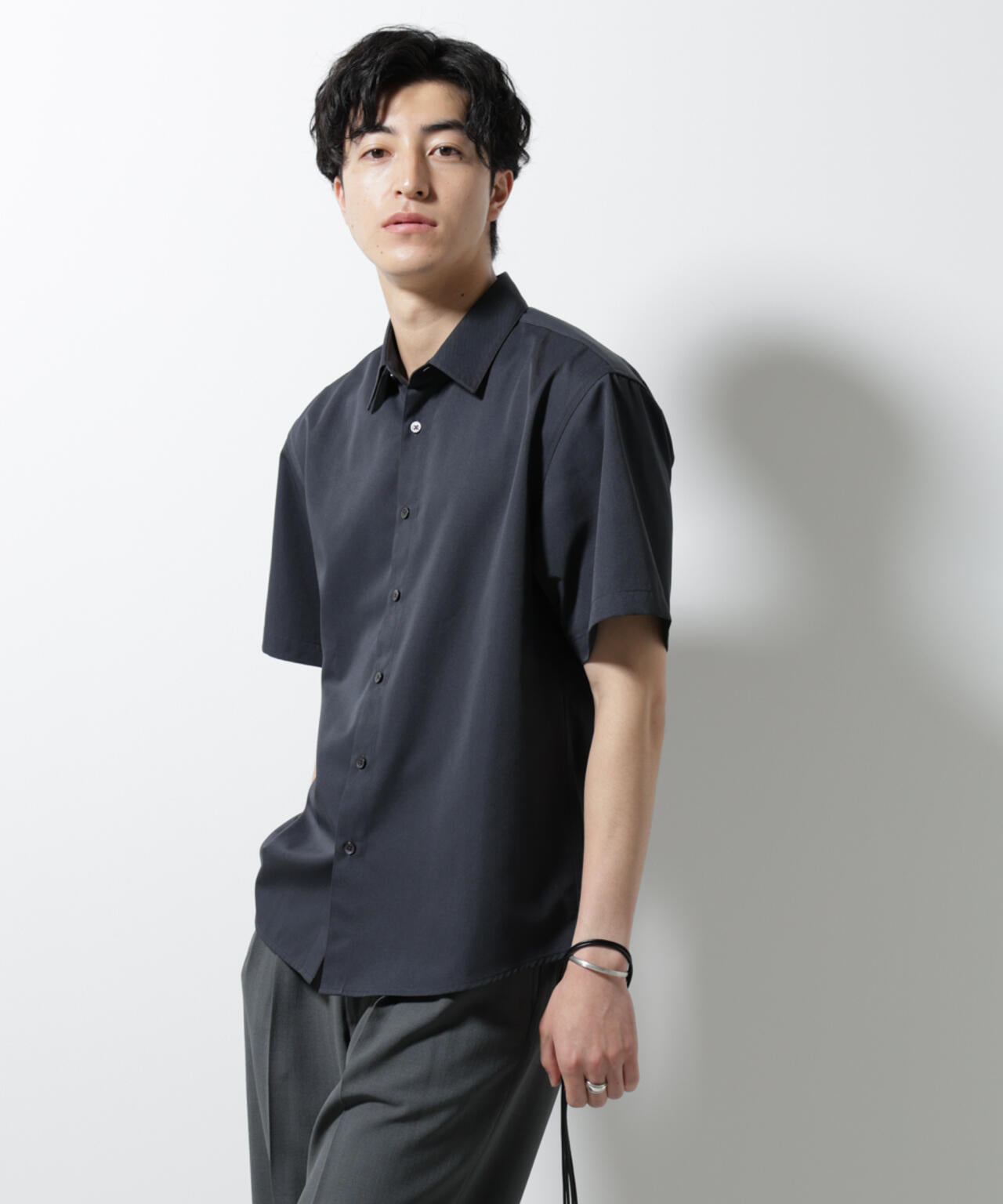 スタンダードレギュラーカラーシャツ/半袖 6725121227