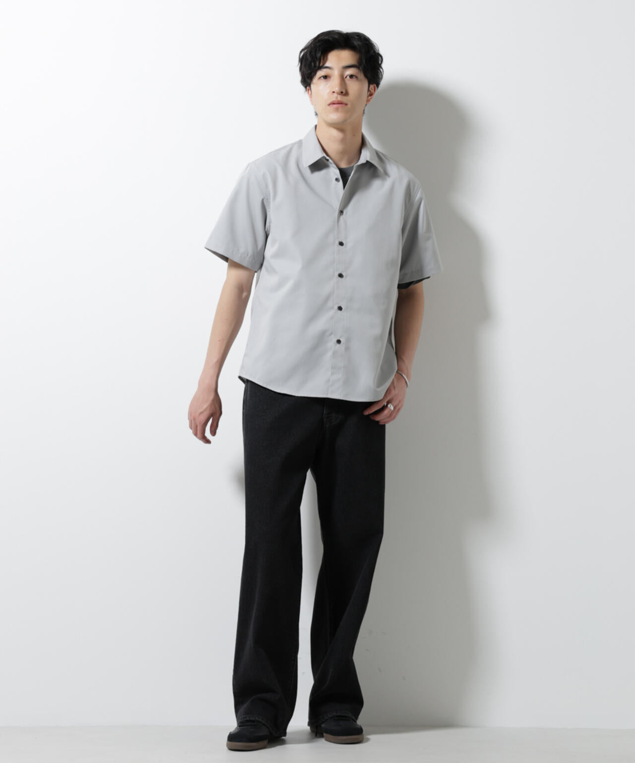 スタンダードレギュラーカラーシャツ/半袖 6725121227