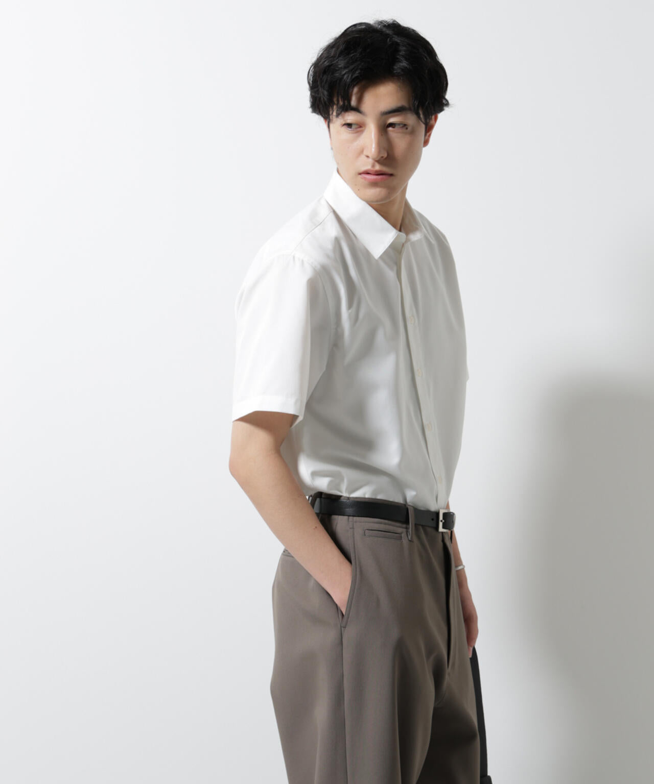 スタンダードレギュラーカラーシャツ/半袖 6725121227