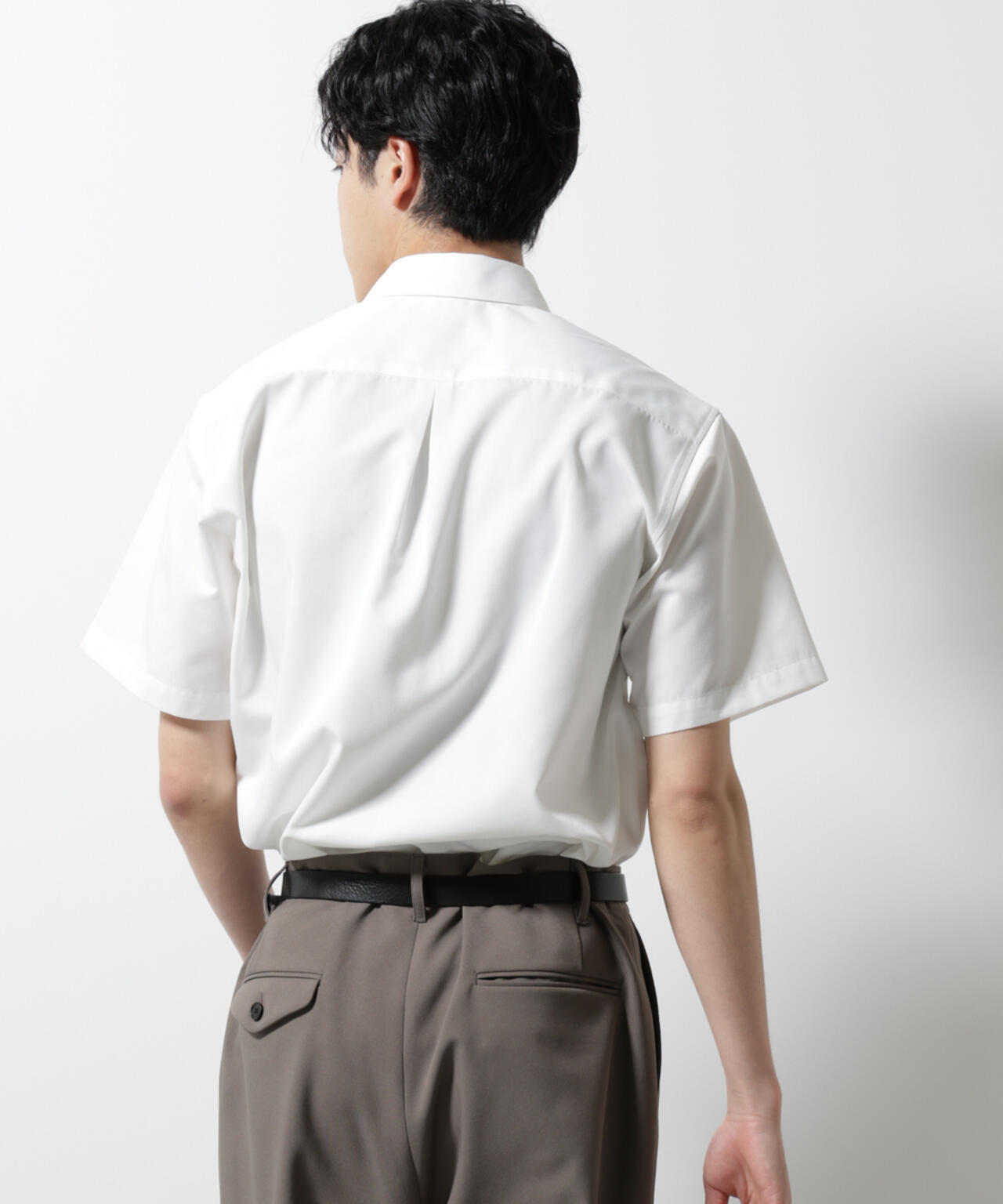 スタンダードレギュラーカラーシャツ/半袖 6725121227