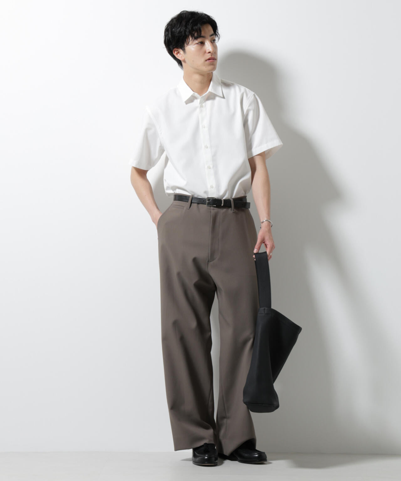 スタンダードレギュラーカラーシャツ/半袖 6725121227