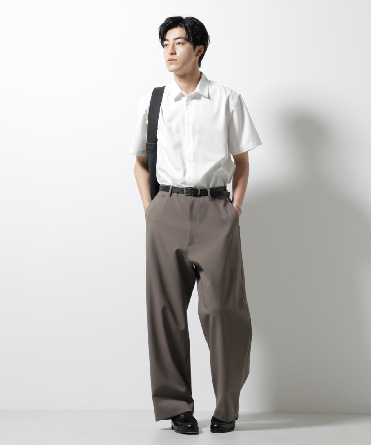 スタンダードレギュラーカラーシャツ/半袖 6725121227