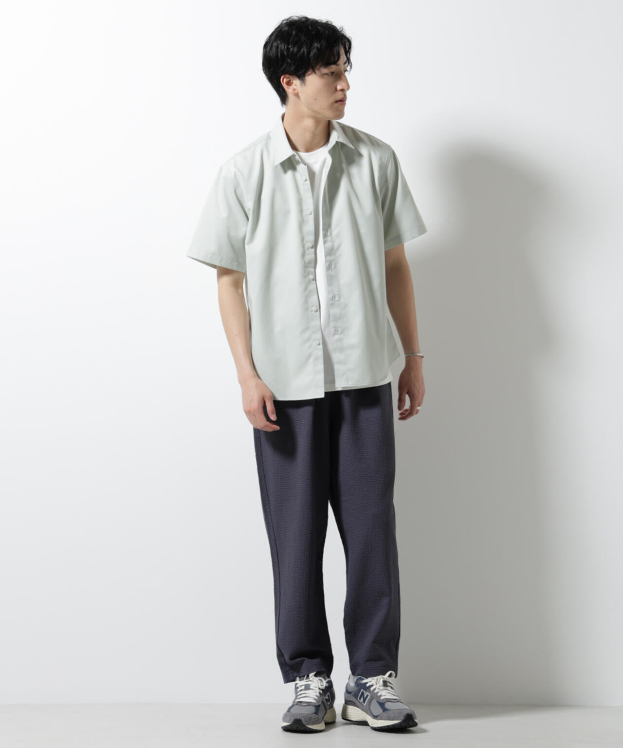 スタンダードレギュラーカラーシャツ/半袖 6725121227