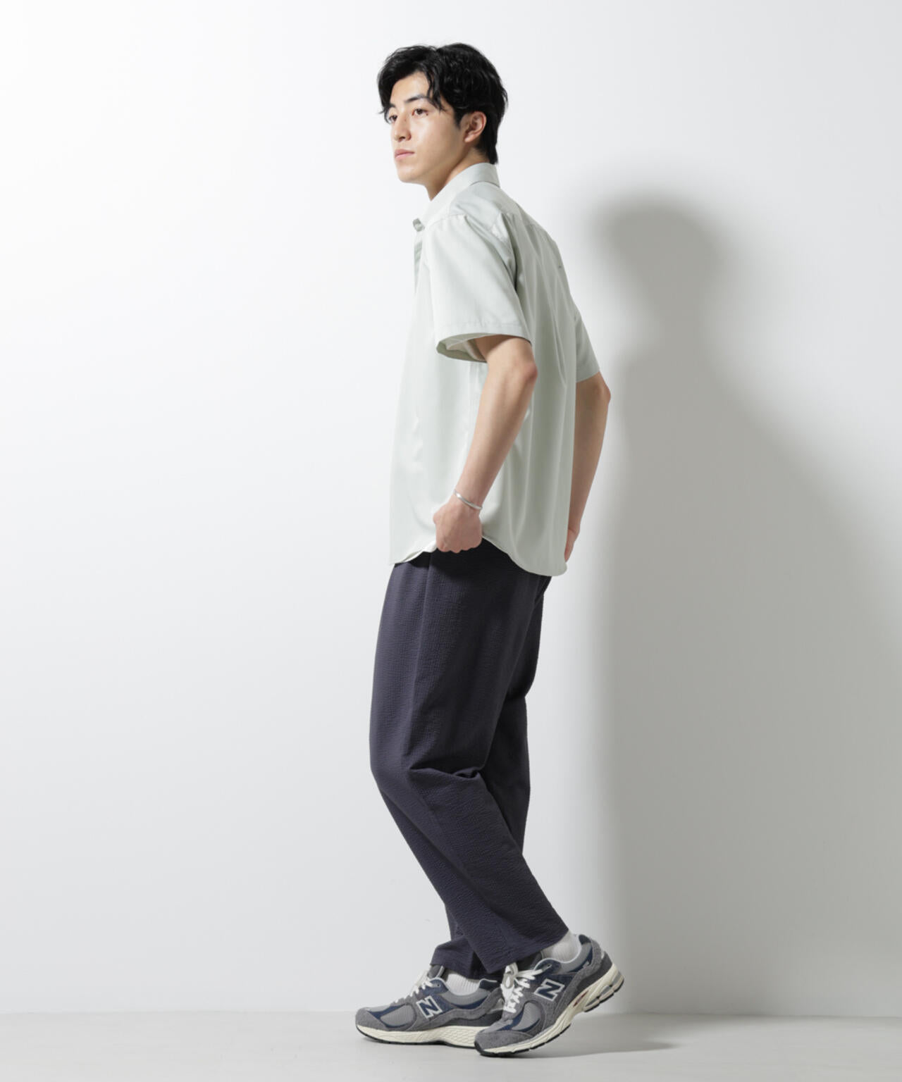 スタンダードレギュラーカラーシャツ/半袖 6725121227