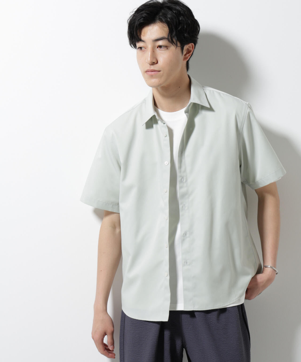 スタンダードレギュラーカラーシャツ/半袖 6725121227